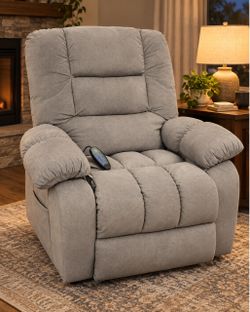 Gray Massage Recliner with Heat & Remote — $169.99 Before Tax