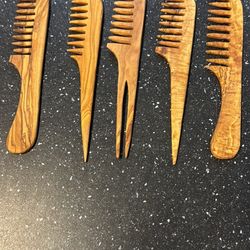 Olive Wood Hair Comb 8”