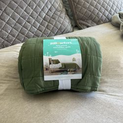 Pillowfort Quilt TARGET | Army Green | Twin Coverlet Bedding 