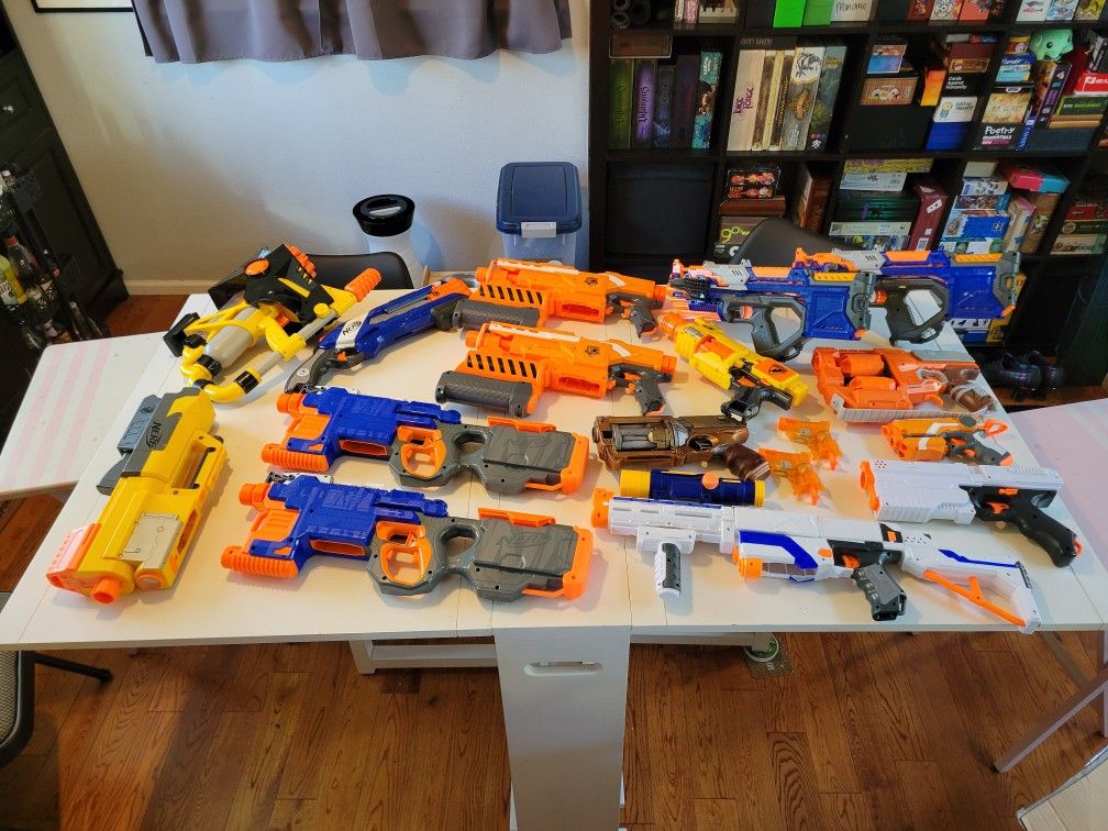 Huge Nerf Lot With Everything You'd Need For A War
