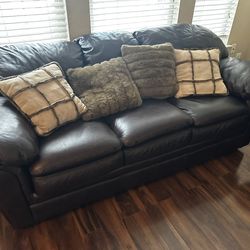 Leather Sofa Set