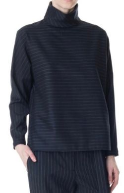 Pinstripe Wool Knit Fabric