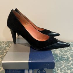 Joan And David   Size 9 Leather And Suede Heels