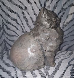 United Design Corp Signed Cast Stone Kitten Garden Statue