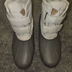 Sperry Women's Saltwater Jetty Duck Snow Booties - off white Size 8