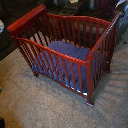 Dream On Me Piper 4-in-1 Convertible Mini Crib Espresso