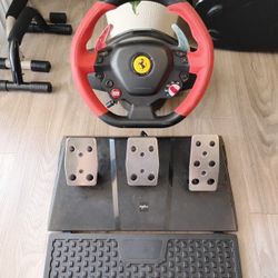 Steering Wheel Console And Pedals