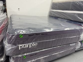 KING SIZE PURPLE LUXE REJUVENATE PREMIER MATTRESS & BOX SPRINGS BED SET