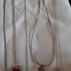 925 Starling Silver  ""HEART ❤  NECKLACE ""