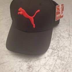 Puma Running Hat Cap Adult small medium Black  Run Jog Outdoor Hike Athleticwear Brand new