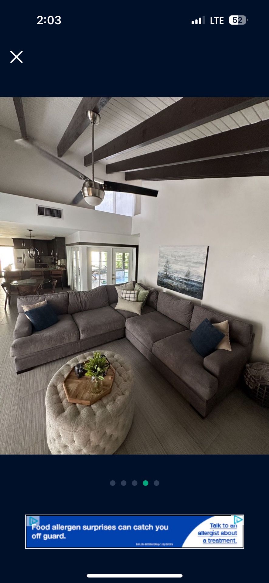 Cindy Crawford Sectional Couch