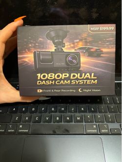GuardVue 1080P DUAL DASH CAM SYSTEM Front & Rear Recording |Night Vision