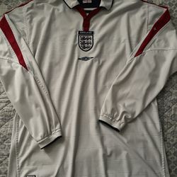 England Soccer Jersey Large