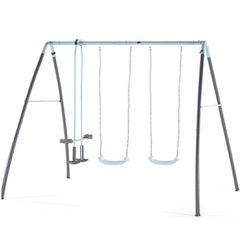 Metal Double Swing and Glider with Mist