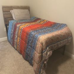Bed Frame , Mattress And Box Spring 