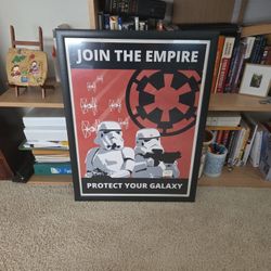 Star Wars Poster In Frame