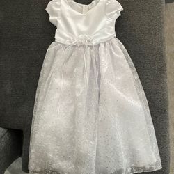 Girl White Dress Size 3-4