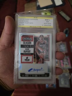 2023-24 PANINI CONTENDERS MINT + 9.5 signed(RAYAN RUPERT)