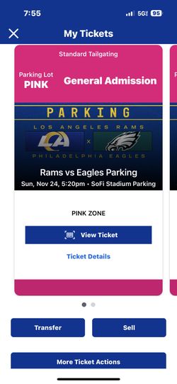 1 pink zone tailgating Eagles