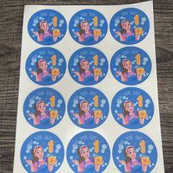 Ms Rachel Personalized Birthday Custom Sticker Sheet