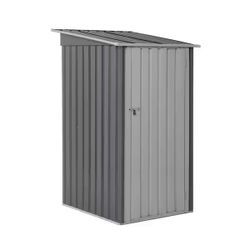 3 x 3 ft. Outdoor Storage Metal Shed, Garden Tool Shed with Single Lockable Door