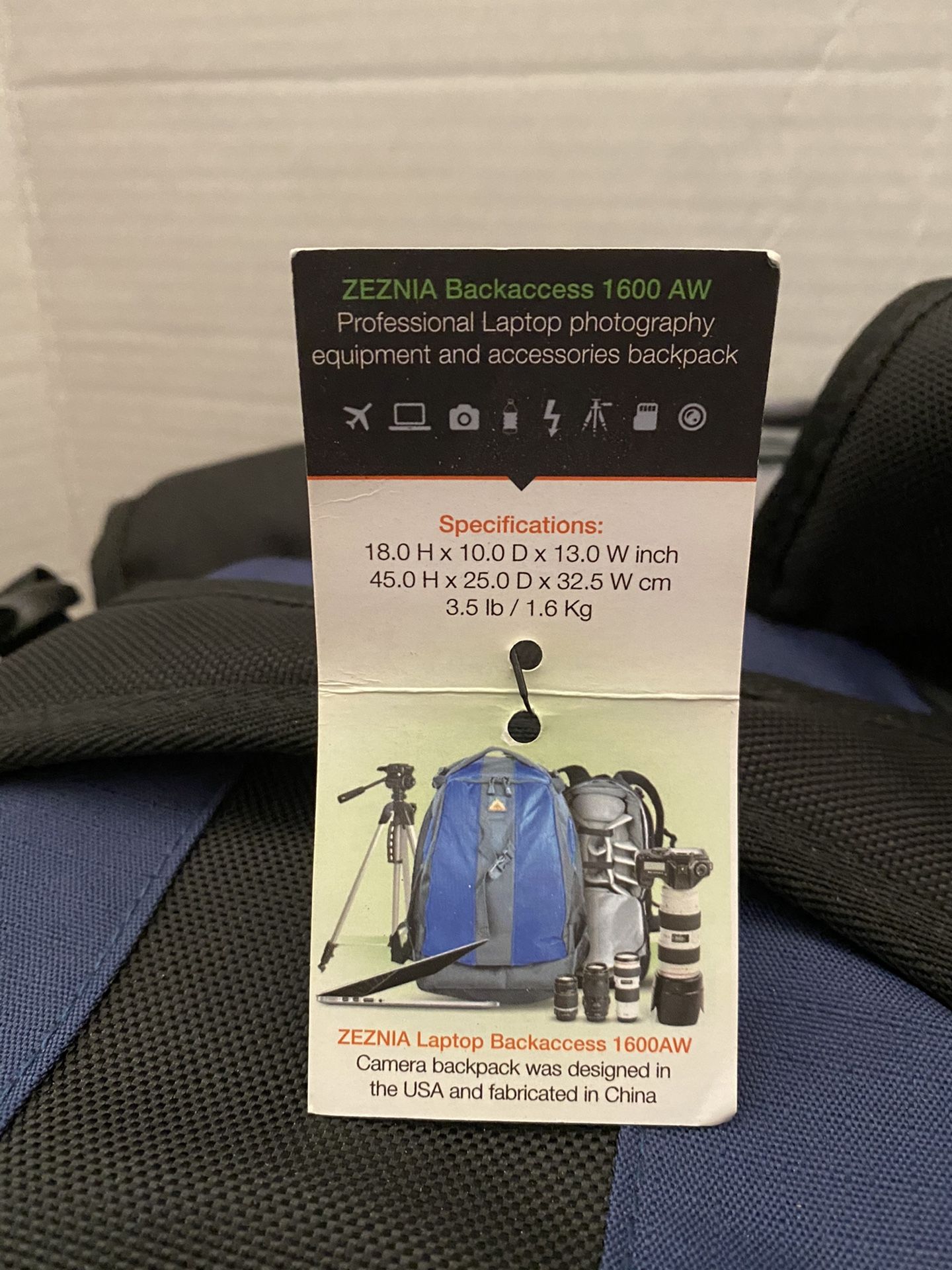 Professional Laptop Photography Camera backpack NWT