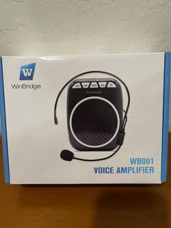 WinBridge WB001 Portable Voice Amplifier with Headset Microphone – New in Box