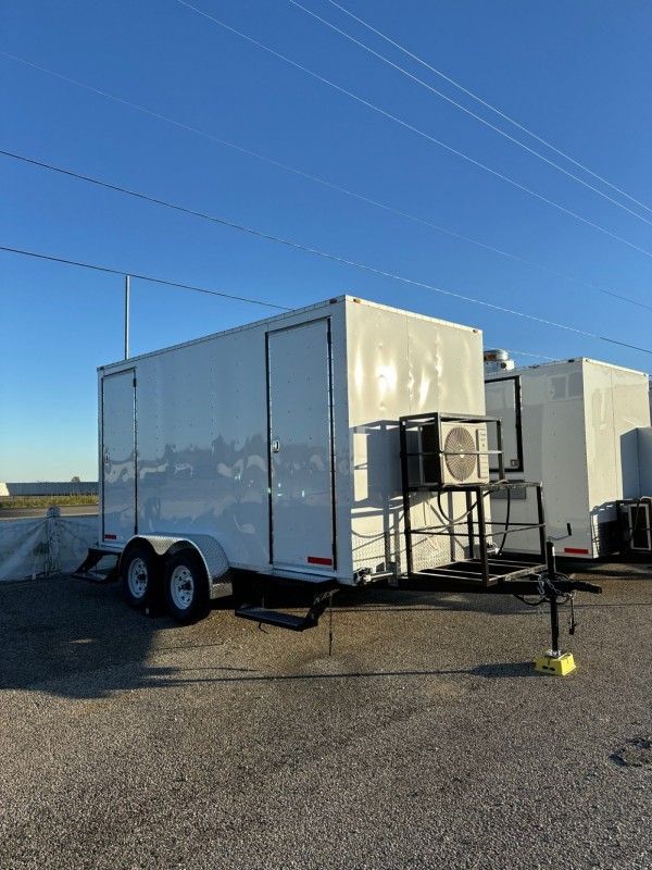 7x14 Restroom Trailer for Sale - 2 Stall Restroom