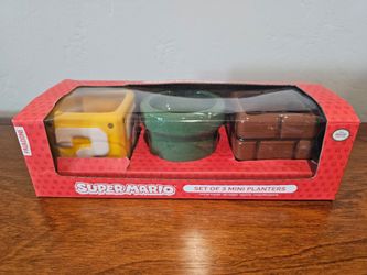 Nintendo Super Mario Mini Planters 3-Pack