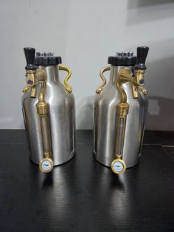 Pressurized Stainless Steel Beer Growlers