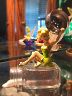Rare 2004 Hamilton Collection Disney Tinker Bell "A Dash of Sass" Spice Jar Figurine