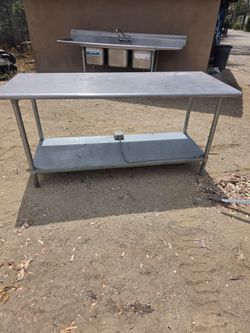 Stainless steel table