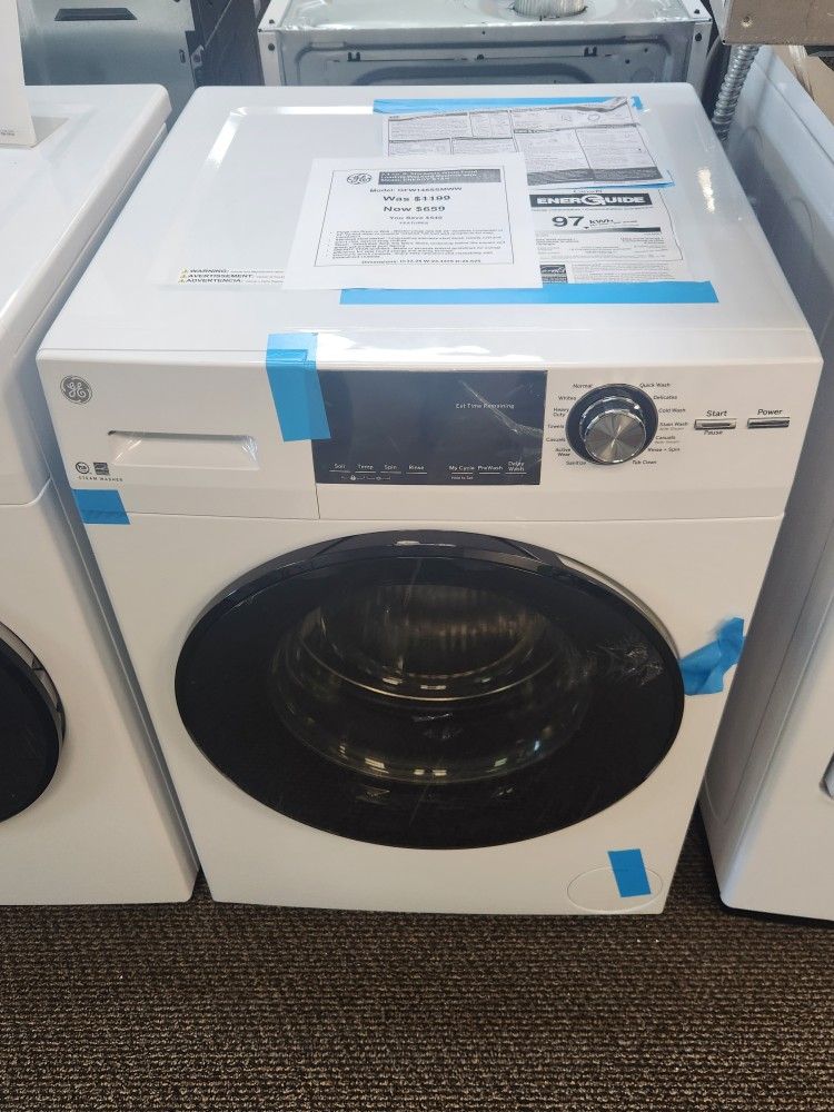 2.4 cu, ft. Stackable White Front Loading Washing Machine with Steam, ENERGY STAR