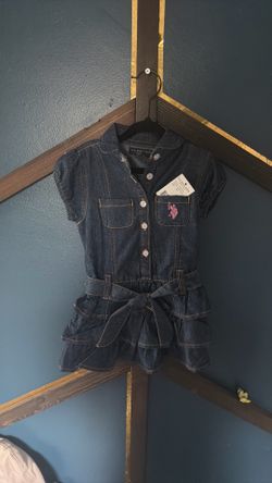 Baby BS polo aasn jean dress brand new