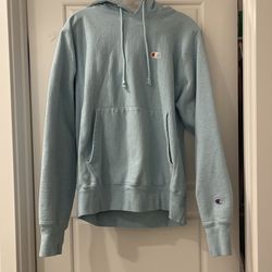 Champion Baby Blue Hoodie Small