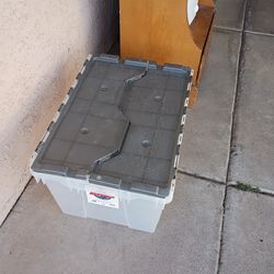 Tote/5 gallon jug/styrofoam cooler/ blue hamper