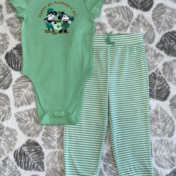 Disney Baby Girl 24 Months  st,Patrick’s Day Outfit For 