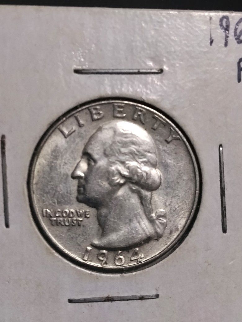 25 Cent Washington Quarter 1964