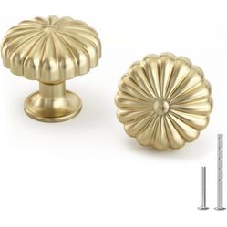goldenwarm 20 Pack Gold Cabinet Knobs Dresser Knobs Gold Drawer Pulls and Knobs for Dresser Cabinet