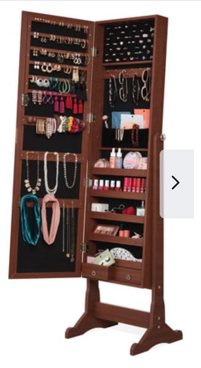 Free Standing Jewelry Mirror Armoire(new In Box)