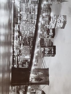 Picture Of New York City And The Brooklyn Bridge