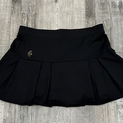 Citrine Glow Pleated Skort