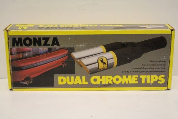 Monza Exhaust Muffler Dual Tips 3" Inlet Pace Setter 95-9918