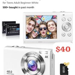 Digital Camera, 4K Vlogging 