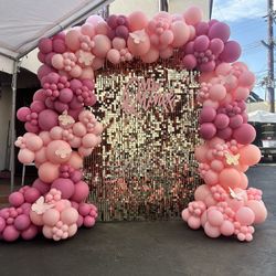 Balloons Backdrop Sign