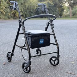 Rollator Walker with Seat – Excellent Condition