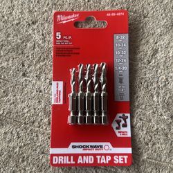 Jam free step drill bit & Drill and tap set