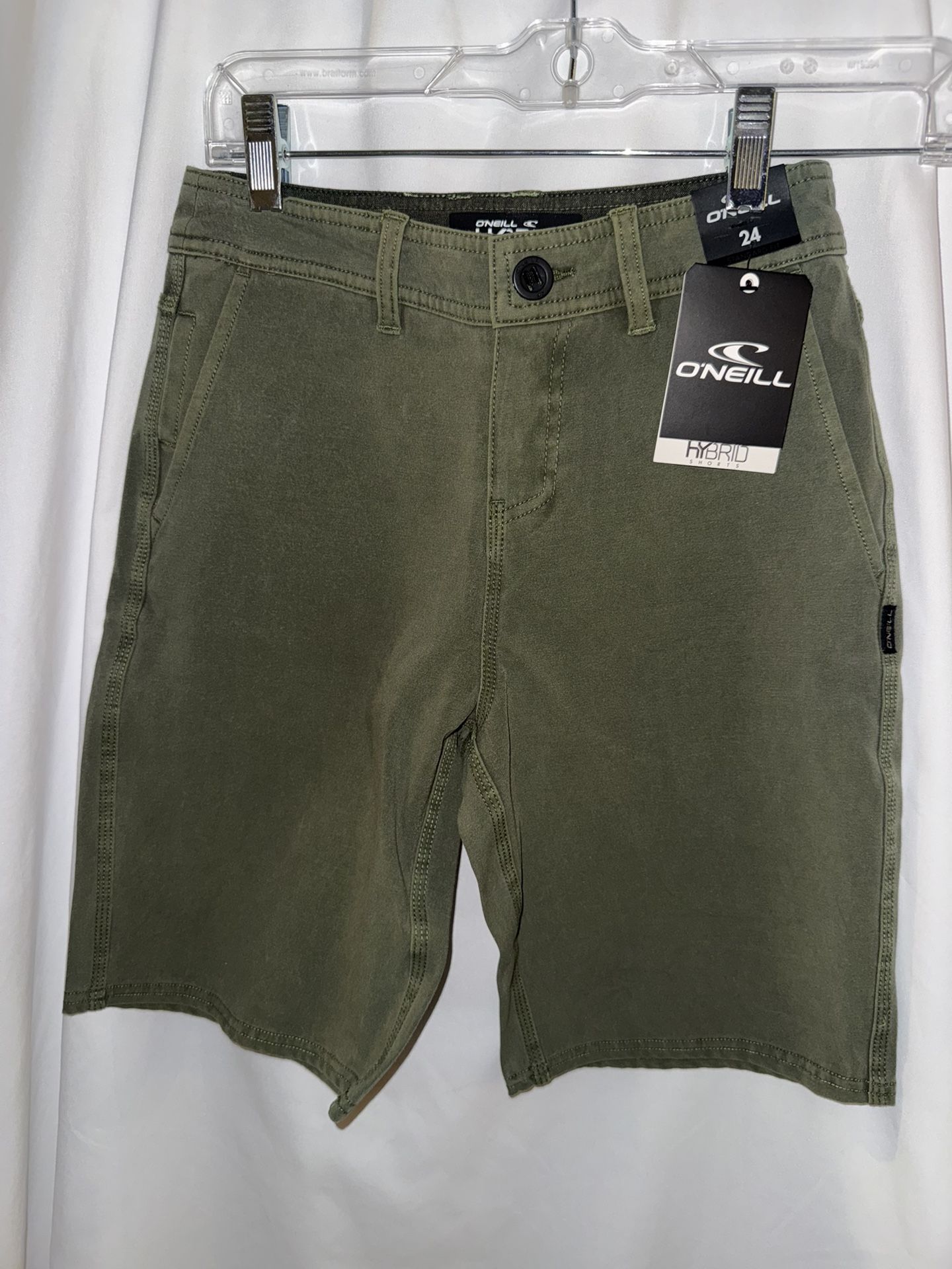 BNWT Boys O’Neill Hybrid Shorts, Size 8 (24), Olive Green