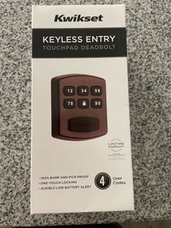 Brand New Kwikset Keyless Entry Touchpad Deadbolt