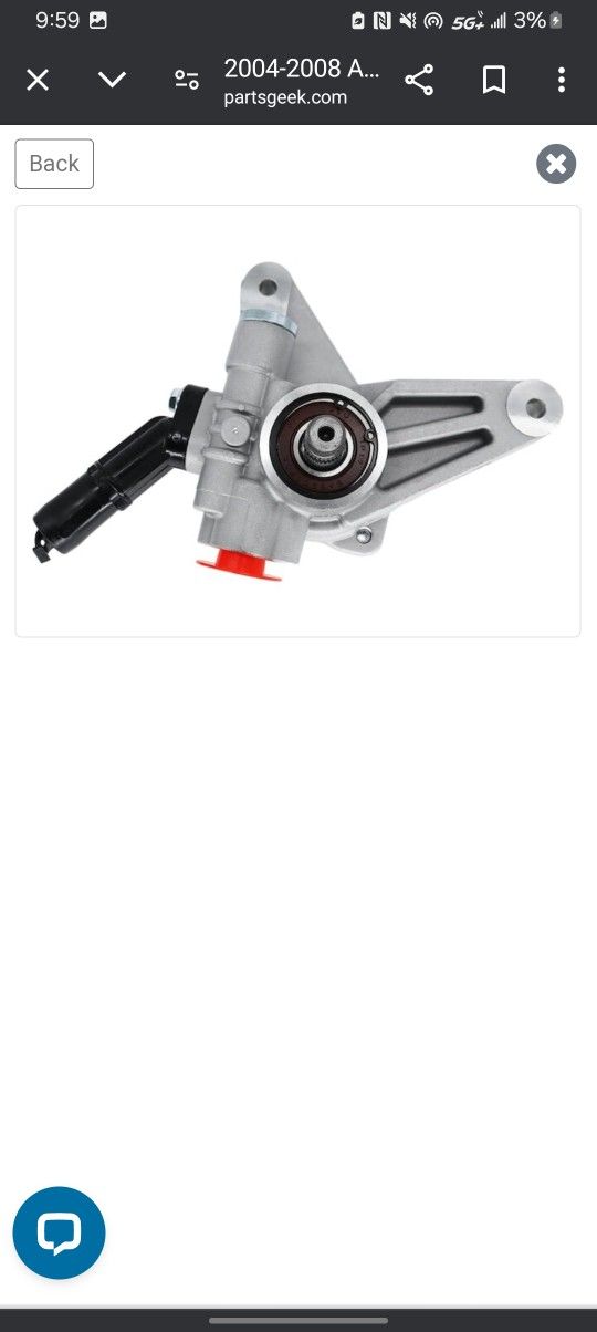 2004-2008 Acura Tl Power Steering Pump